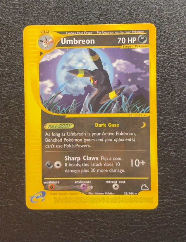 2003 Pokemon Skyridge #32 Umbreon — front