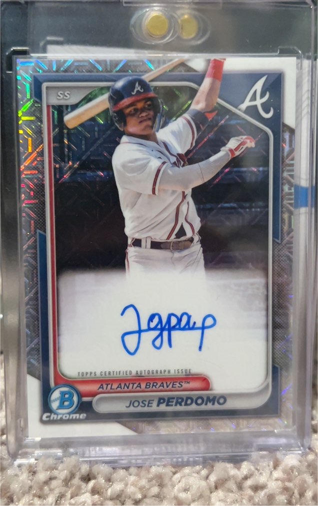 2024 Bowman Chrome Mega Box #BMA-JP Jose Perdomo — front