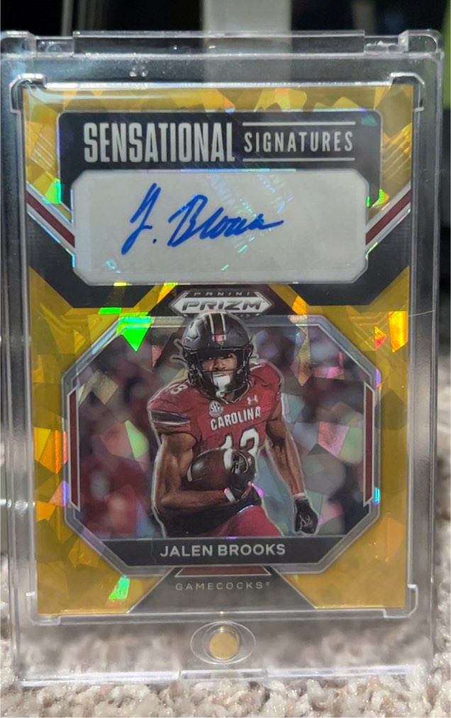 2023 Panini Prizm Sensational Signatures #SS-JBR Jalen Brooks — front
