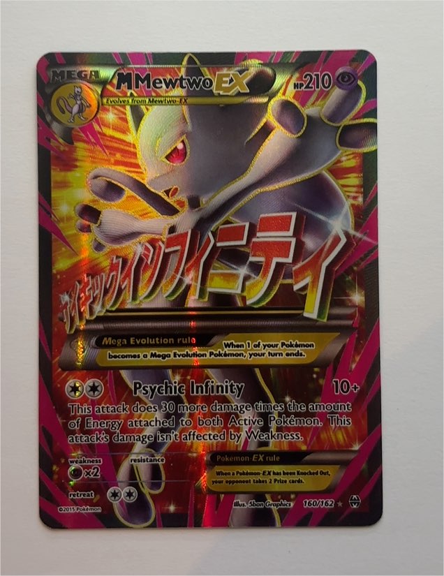 2015 Pokémon XY Breakthrough #160 M Mewtwo EX — front