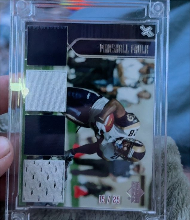 2000 Upper Deck SPx #15/25 Marshall Faulk — front