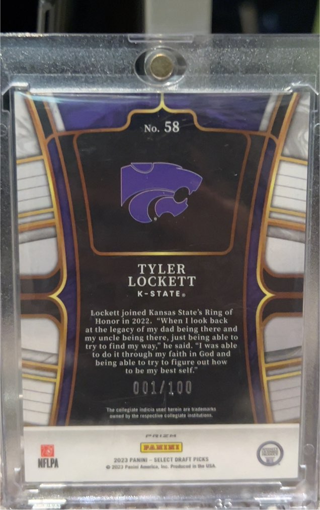 2023 Panini Select Draft Picks #58 Tyler Lockett — front