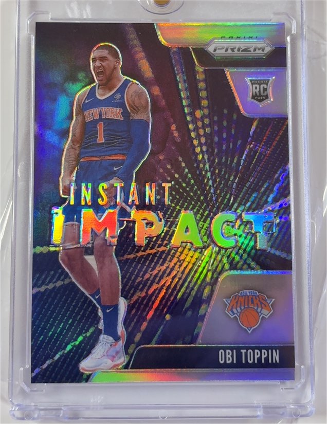 2020-21 Panini Prizm #15 Obi Toppin Instant Impact — front