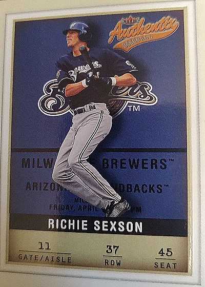 2002 Fleer Authentix #37 Richie Sexson — front