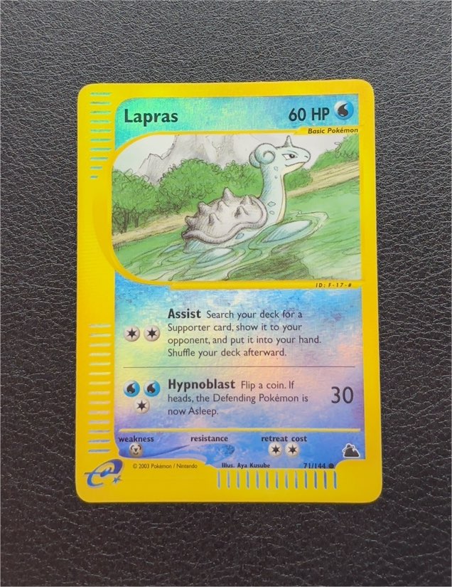 2003 Skyridge #71 Lapras — front