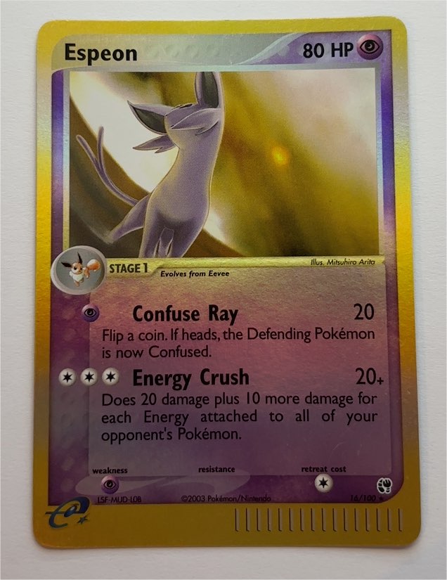 2003 EX Sandstorm #16 Espeon — front