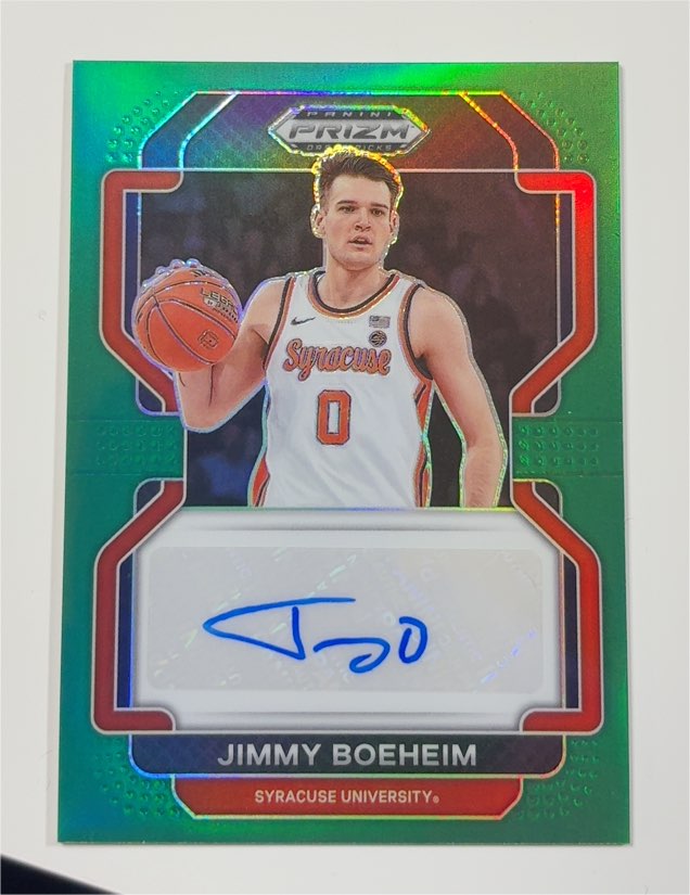 2022 Panini Prizm Draft Picks #DP-JIM Jimmy Boeheim — front