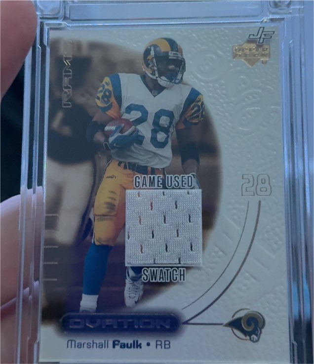 2000 Upper Deck Ovation #47 Marshall Faulk — front