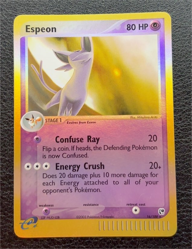 2003 EX Sandstorm #16 Espeon — front