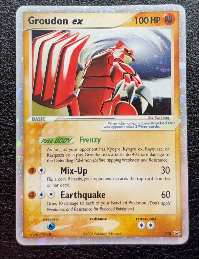 2006 Nintendo Black Star Promo #038 Groudon ex — front