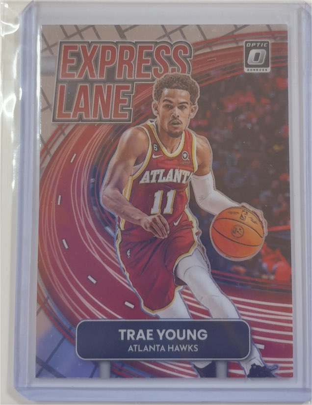 2022-23 Panini Donruss Optic #3 Trae Young Express Lane — front