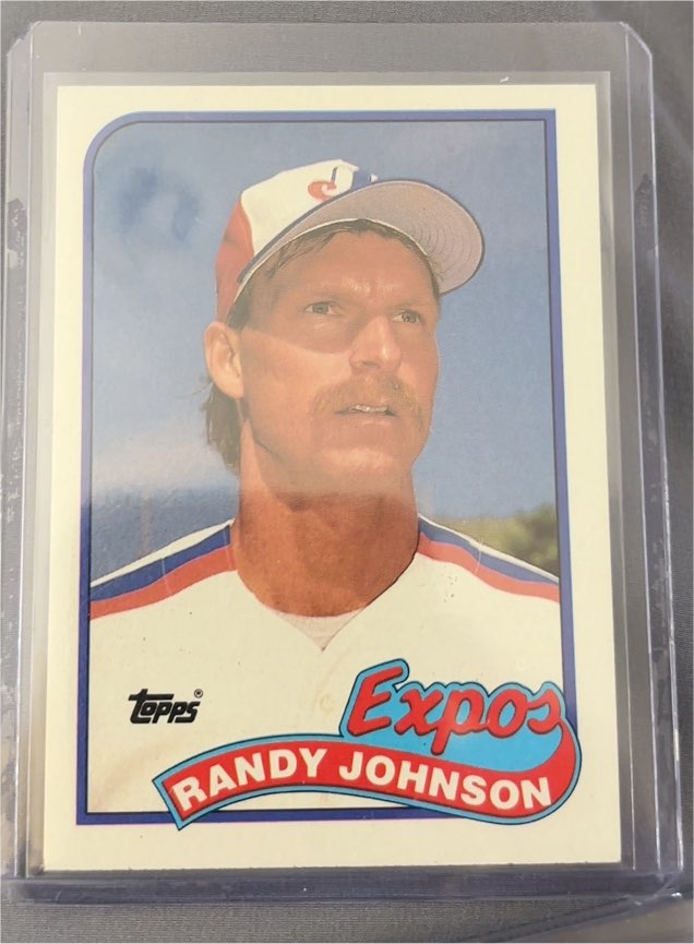 1989 Topps #647 Randy Johnson — front