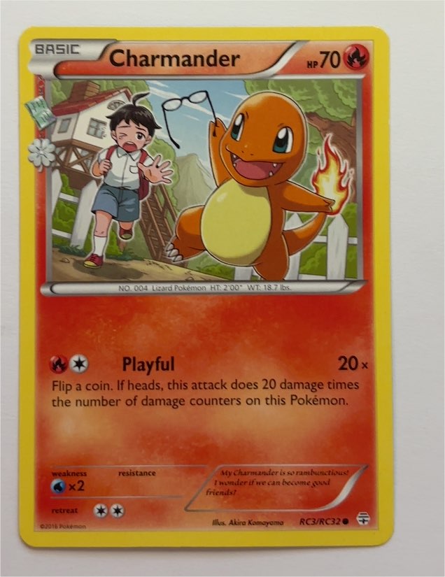 2016 Pokémon Generations Radiant Collection #RC3 Charmander — front