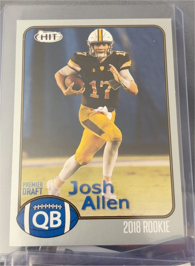 2018 Sage Hit #66 Josh Allen — front