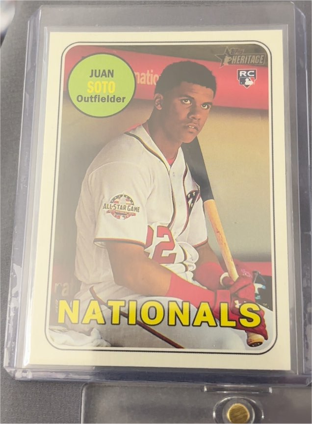 2018 Topps Heritage #502 Juan Soto — front