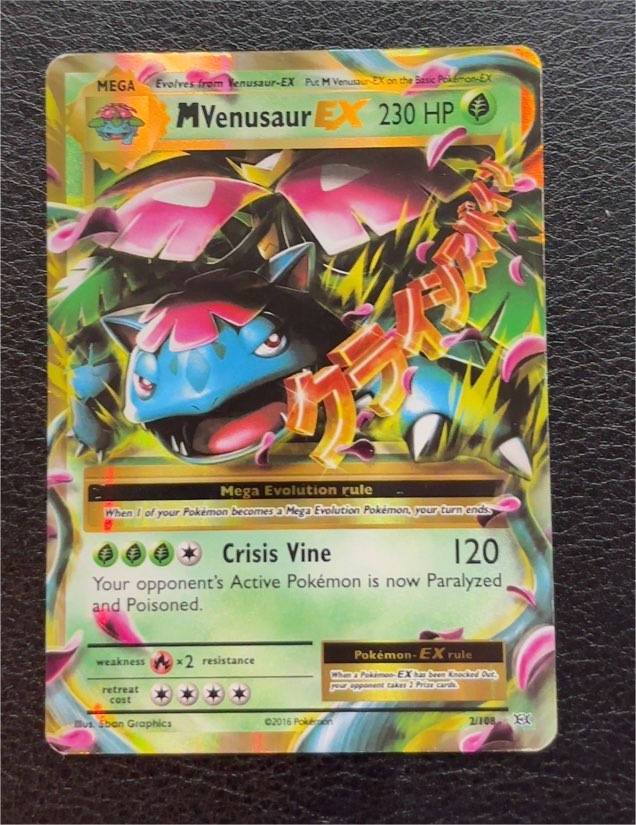 2016 Pokémon XY Evolutions #2/108 M Venusaur EX — front