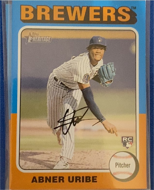 2024 Topps Heritage #160 Abner Uribe — front