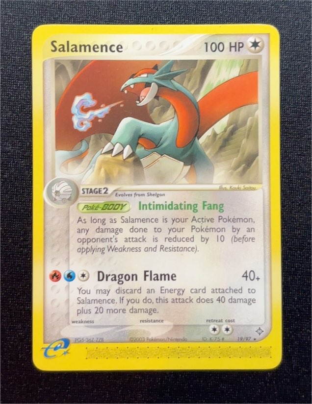 2003 Pokémon EX Dragon #19 Salamence — front