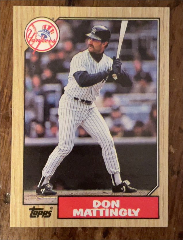 1987 Topps #500 Don Mattingly — front