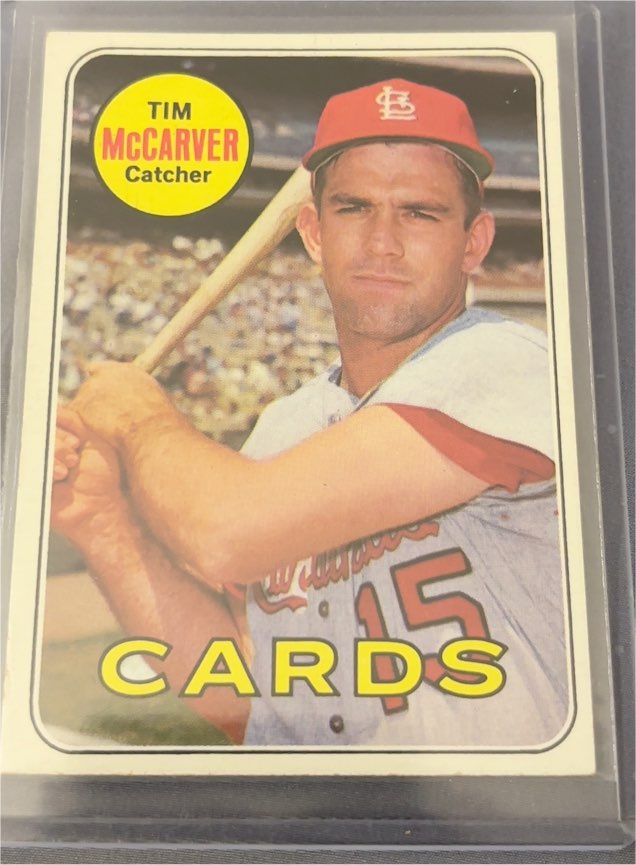 1969 Topps #475 Tim McCarver — front