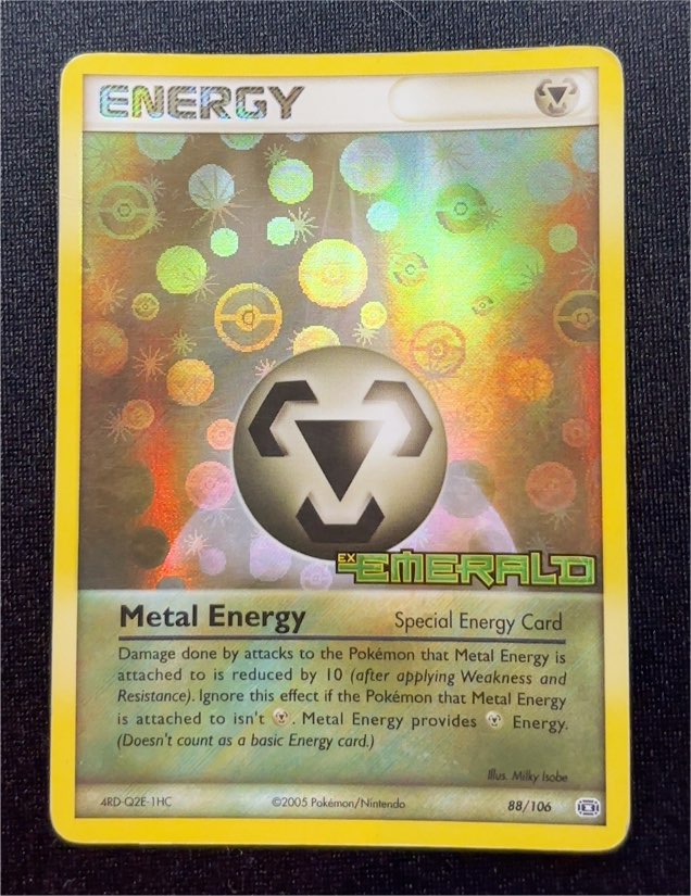 2005 Pokemon EX Emerald #88 Metal Energy — front