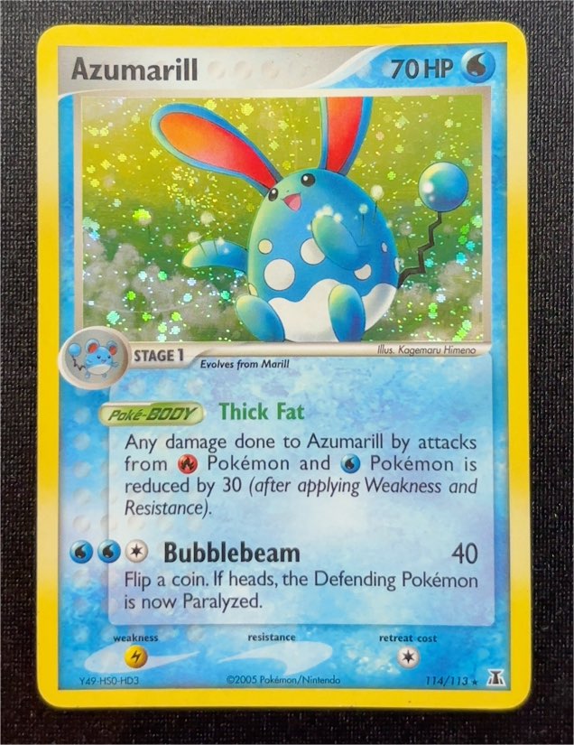 2005 Pokémon EX Delta Species #114 Azumarill — front