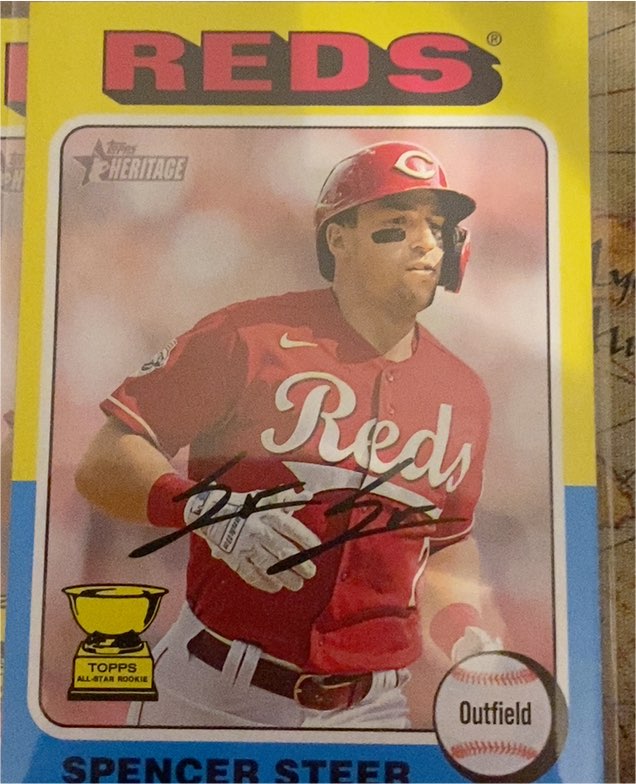 2024 Topps Heritage #235 Spencer Steer — front