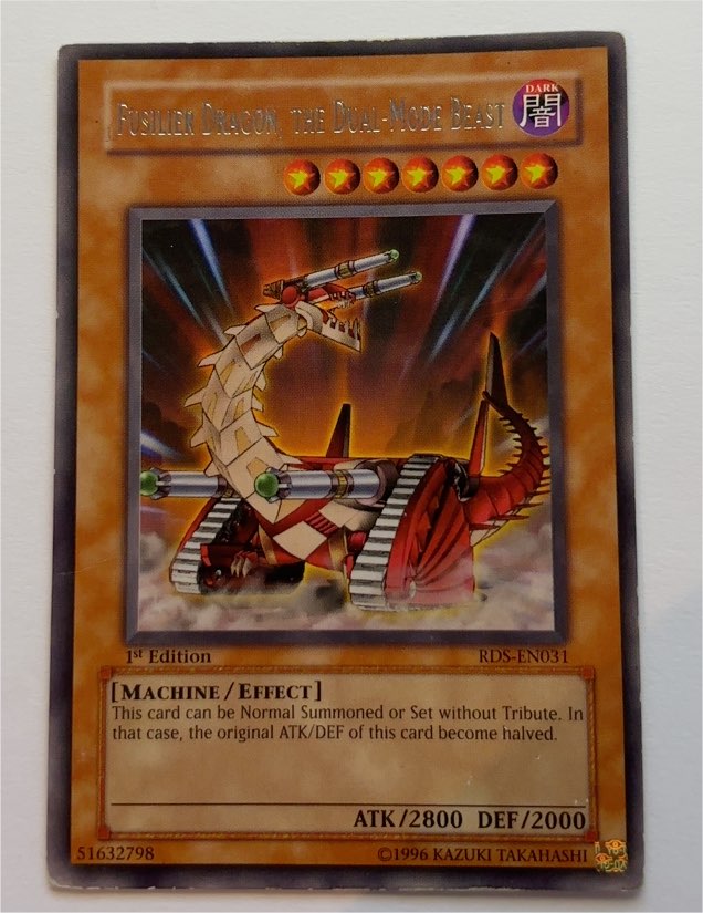 1996 Yu-Gi-Oh! RDS-EN031 Fusilier Dragon, the Dual-Mode Beast — front