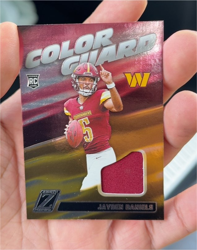 2024 Panini Zenith #CG2 Jayden Daniels Color Guard Rookie Patch — front