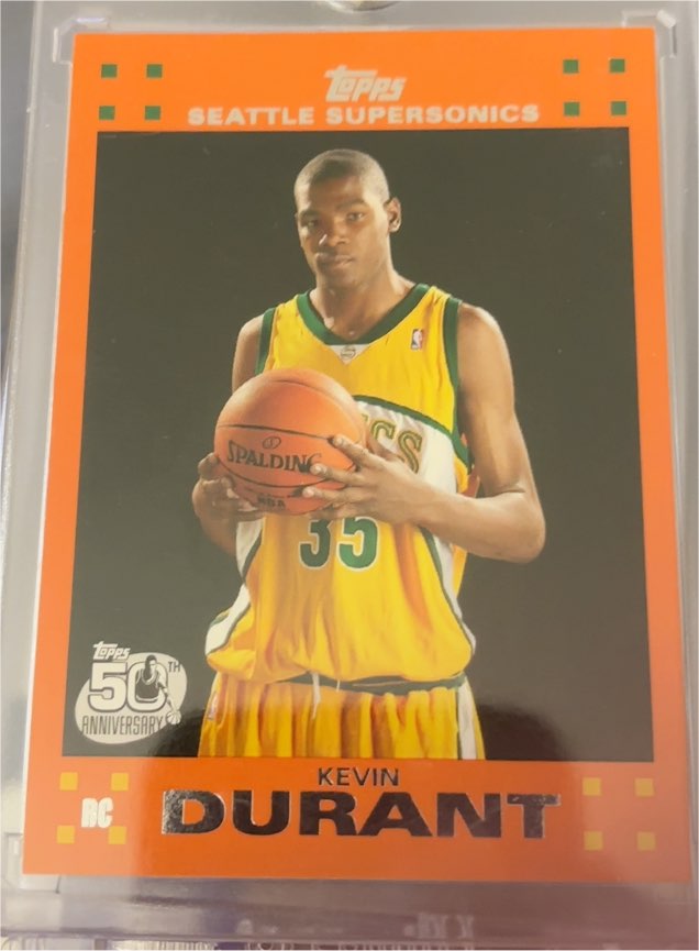 2007 Topps 50th Anniversary #2 Kevin Durant — front