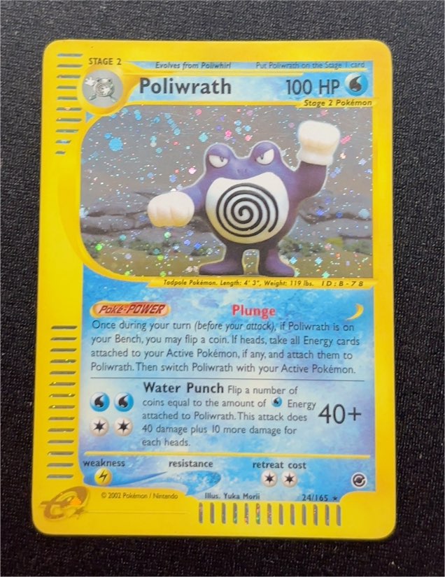 2002 Pokémon Expedition #24 Poliwrath — front