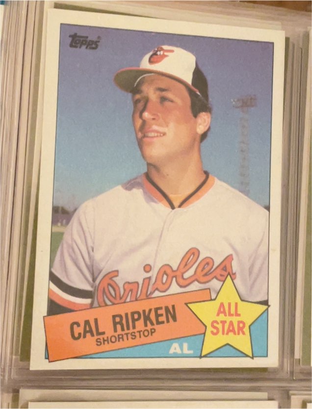 1985 Topps #704 Cal Ripken — front