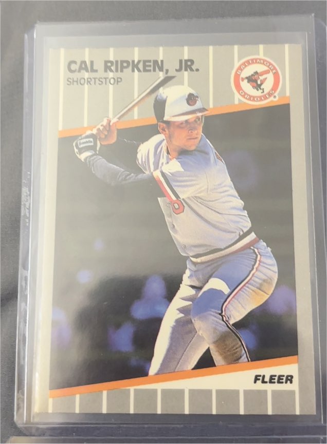 1989 Fleer #617 Cal Ripken, Jr. — front