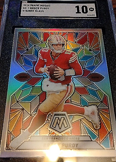 2024 Panini Mosaic #SG-7 Brock Purdy Stained Glass — front