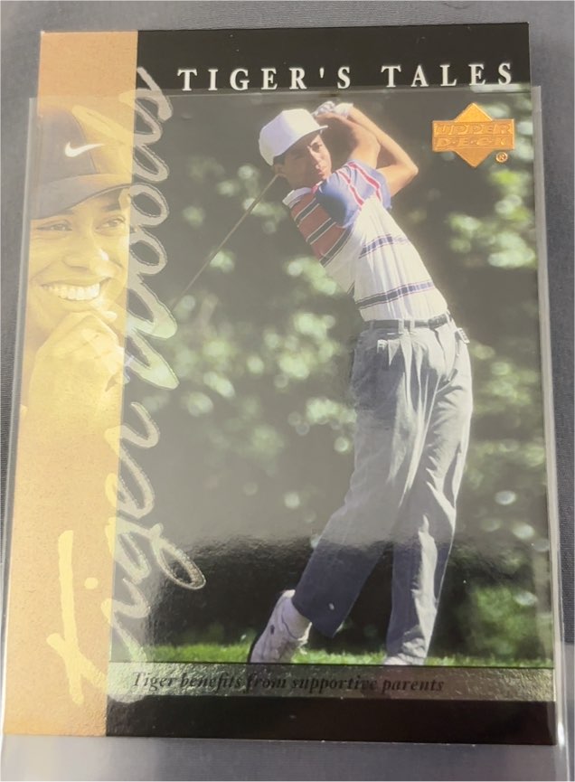 2001 Upper Deck #TT5 Tiger Woods Tiger's Tales — front