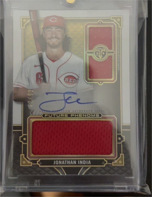 2022 Topps Triple Threads #RFPAR-JI Jonathan India — front