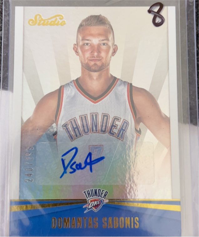 2016-17 Panini Studio #43 Domantas Sabonis — front
