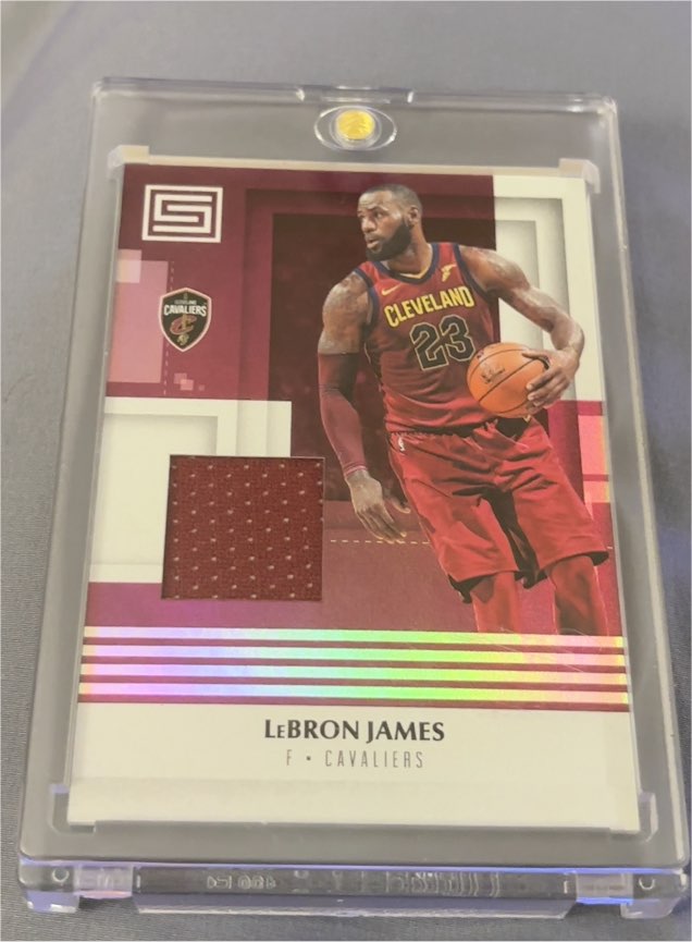 2017-18 Panini Status Materials #M-LBJ LeBron James — front