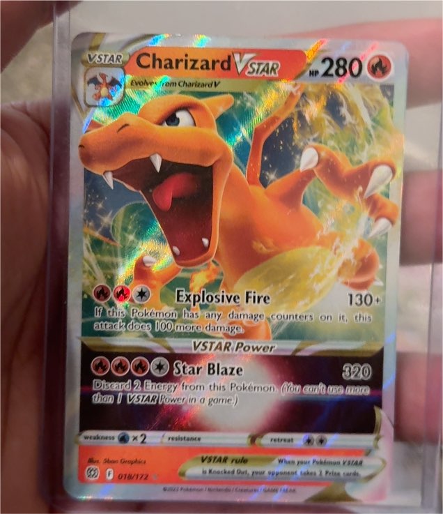 2022 Pokémon TCG Charizard VSTAR #018/172 Brilliant Stars — front