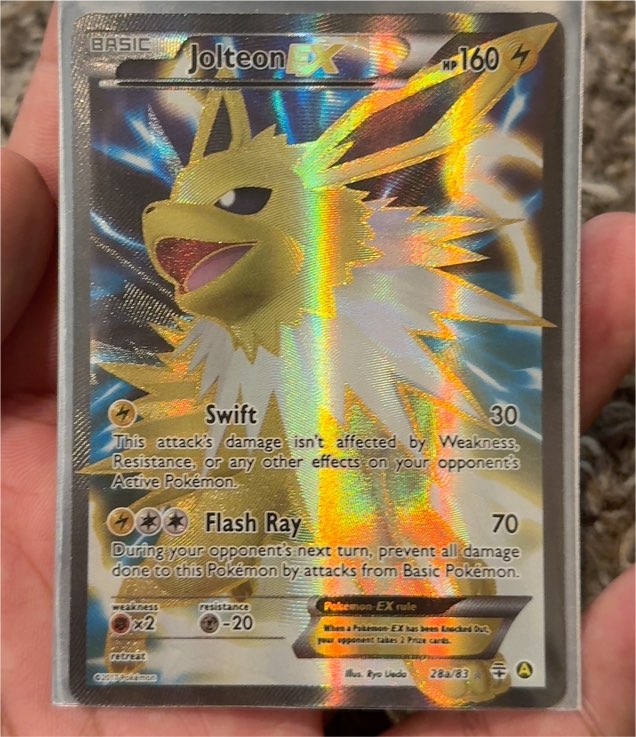 2016 Pokémon #28a Jolteon EX — front