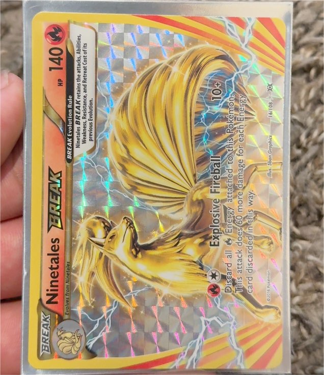 2016 Pokémon XY Evolutions #16 Ninetales BREAK — front