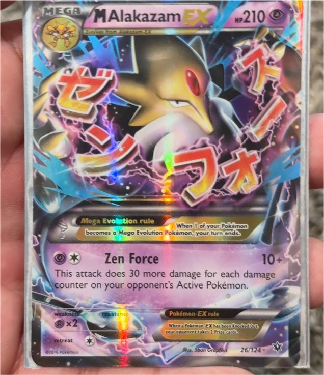 2016 Pokémon TCG XY Fates Collide #26 M Alakazam EX — front