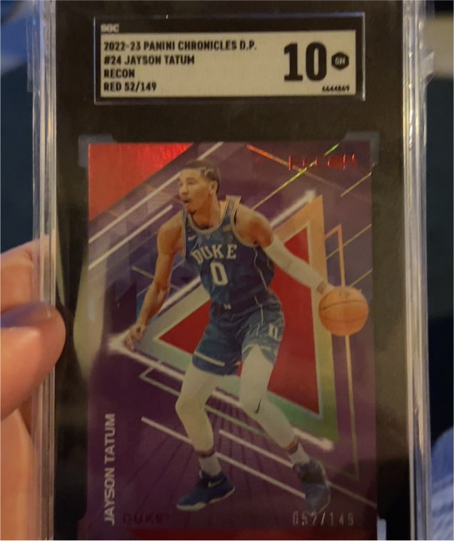 2022-23 Panini Chronicles Draft Picks Recon #24 Jayson Tatum — front