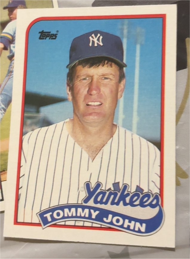 1989 Topps #359 Tommy John — front