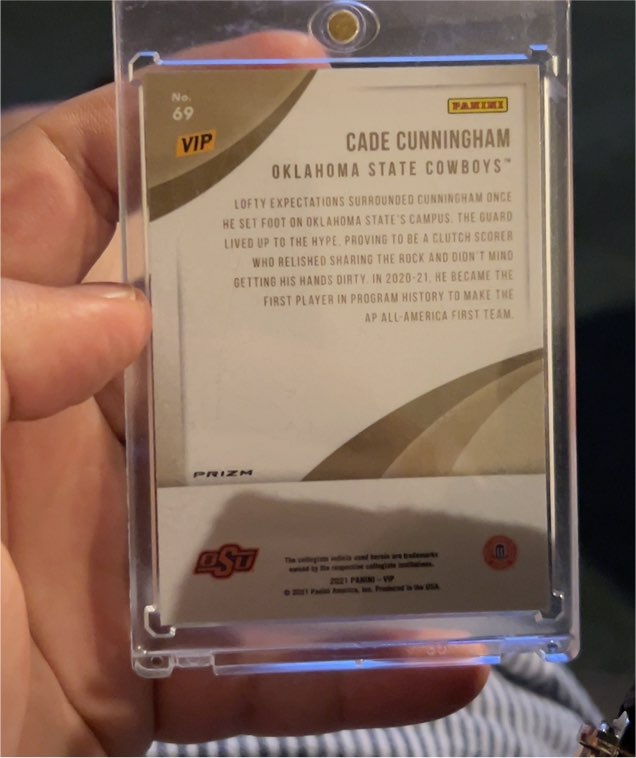 2021 Panini National Convention VIP Gold Pack #69 Cade Cunningham — front
