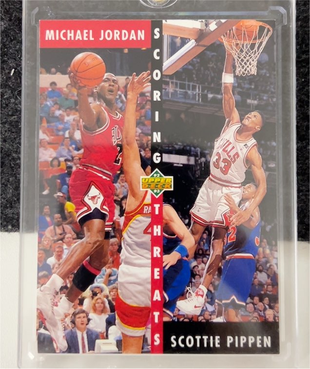 1992-93 Upper Deck #62 Michael Jordan / Scottie Pippen — front