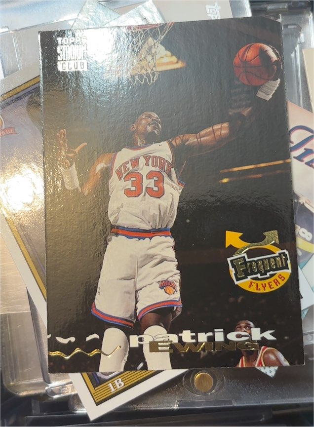 1993-94 Topps Stadium Club #189 Patrick Ewing Frequent Flyers — front