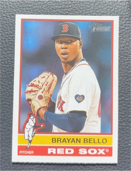 2025 Topps Heritage #384 Brayan Bello — front