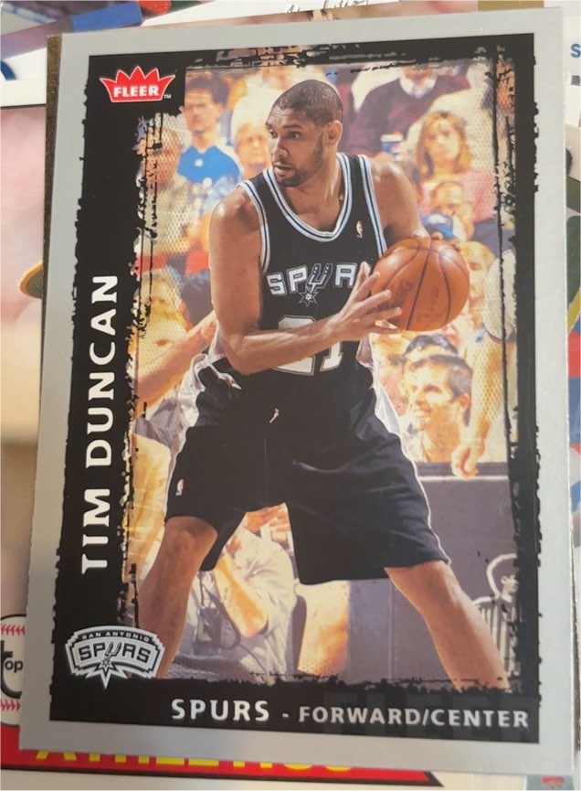 2008-09 Fleer #116 Tim Duncan — front