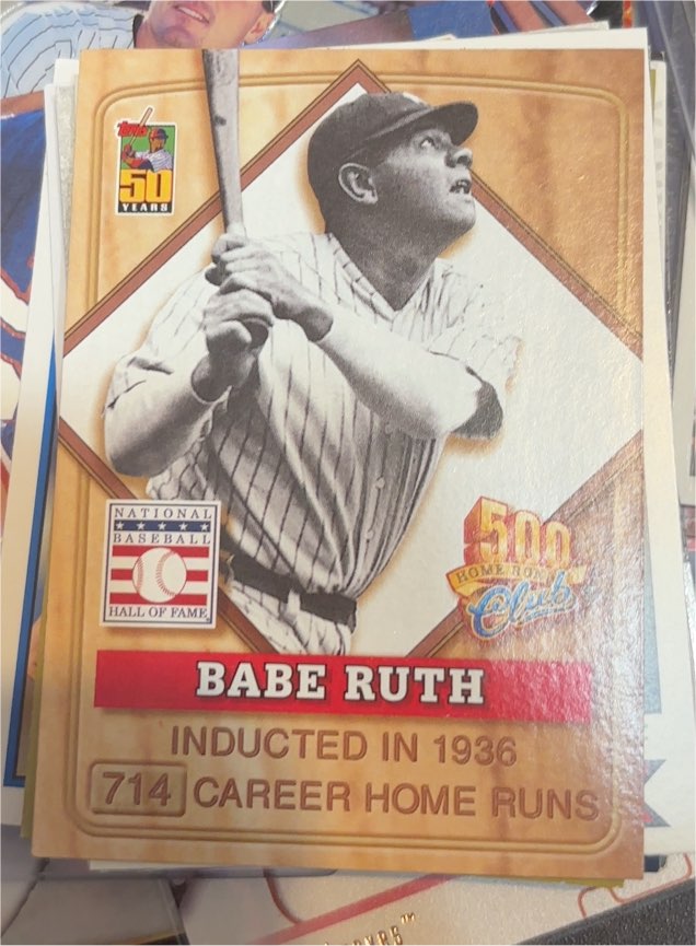 2001 Topps Post Cereal 500 Home Run Club #1 Babe Ruth — front